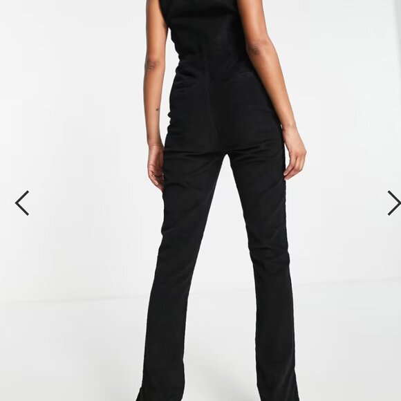 ASOS Tall Black Cord Jumpsuit - Picture 2 of 2